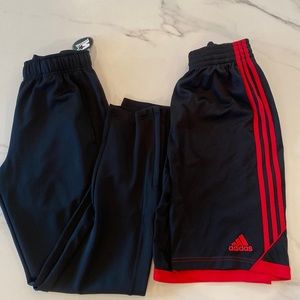 Adidas - Boys Athletic bundle - shorts + NWT Starter ankle zip athletic pa…
